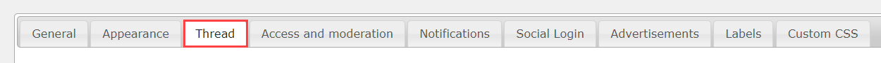 Thread settings - WordPress Q and A Plugin