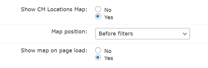 Google Maps WordPress Plugin integration settings with WordPress Directory Listing Plugin