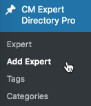 Adding new expert - WordPress Plugin for Member Directory