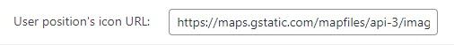 Adding an icon for the user position - Store Locator WordPress Plugin