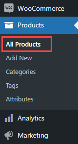 Navigation to WooCommerce products - WordPress Wallet Plugin