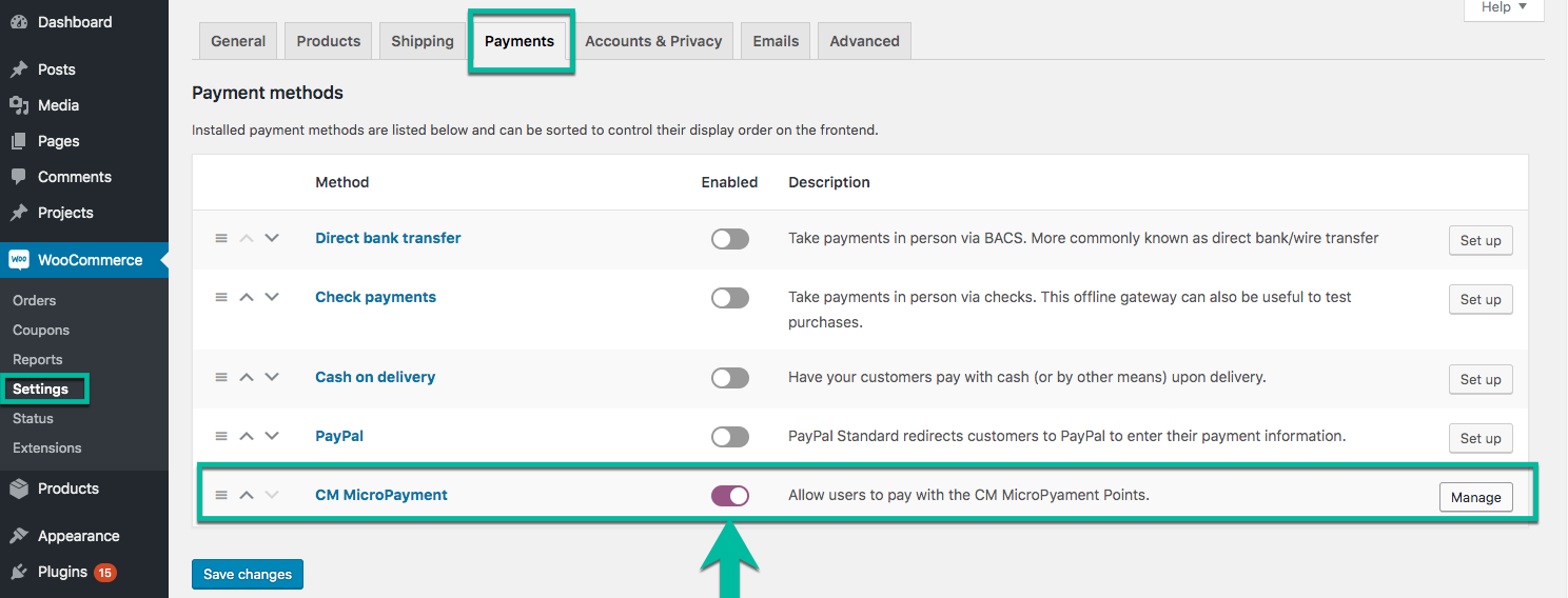 MicroPayments payment gateway for WooCommerce - WordPress MicroPayments