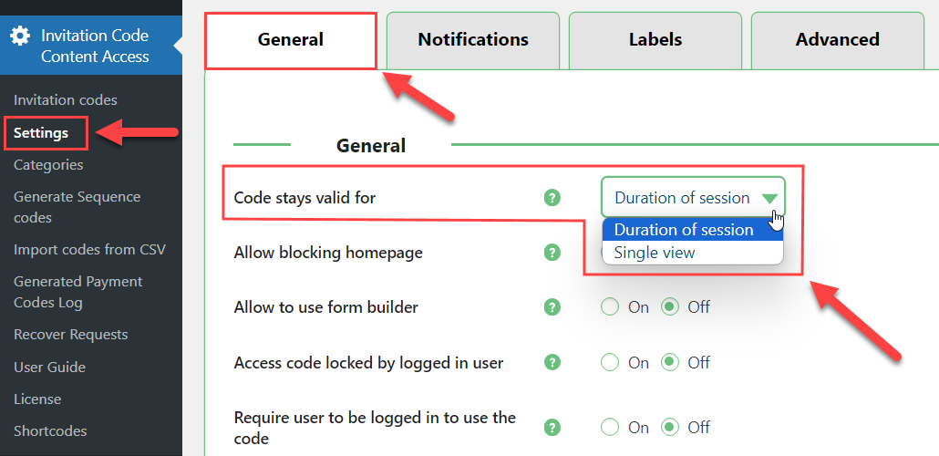 Choosing how the code stays valid - Members Plugin Restrict Content