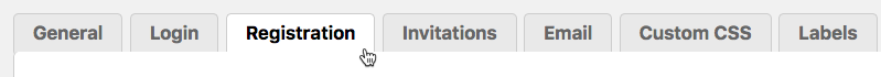 Registration settings - WordPress Registration Form Plugin