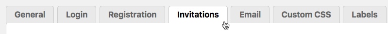 Invitations settings - User Registration WordPress