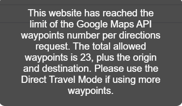 Google Maps API waypoints limits - WordPress Plugin Show Route