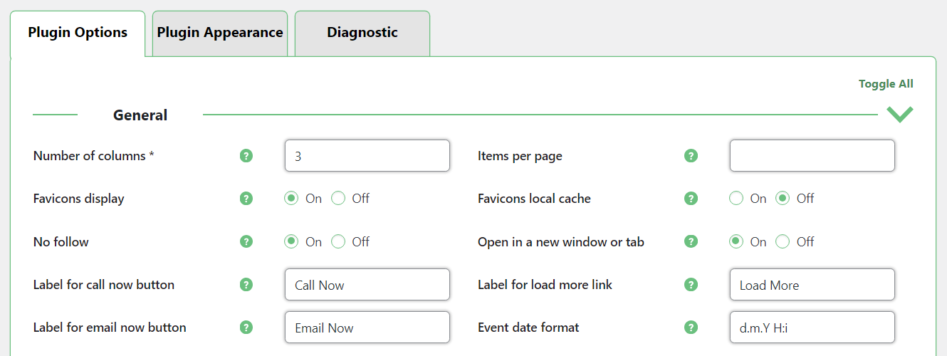 General plugin settings - Knowledge Base WordPress Plugin