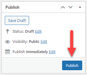 Publishing the disclaimer message - Disclaimer Popup WordPress