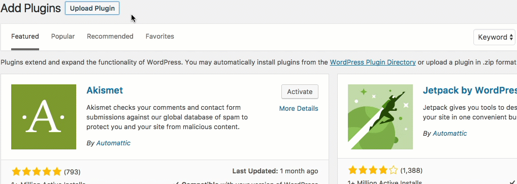 Uploading the plugin file - Wiki for WordPress