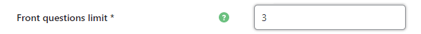 Limiting the amount of questions on the front page - Q&A WordPress Plugin