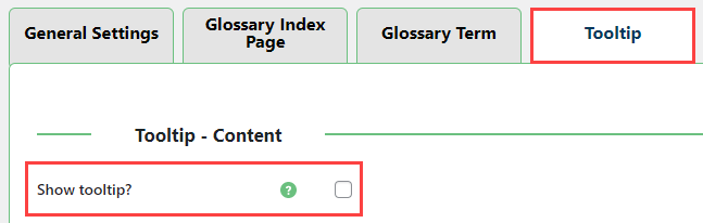 Disabling displaying tooltip on all pages - Wiki WordPress Plugin