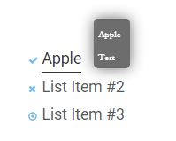 Icon list example - Knowledge Base WordPress Plugin