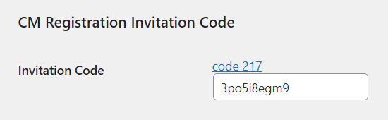Changing the user invitation code on the back-end - WordPress Custom Login Form