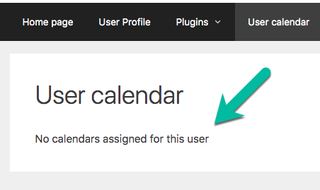 Message about missing calendar - WordPress Calendar Booking Plugin