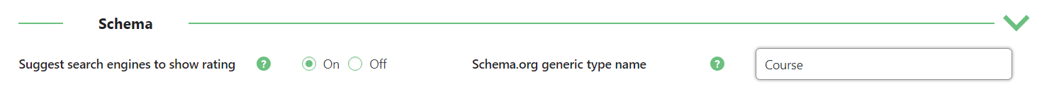 Schema settings - WordPress Plugin Star Rating for Reviews