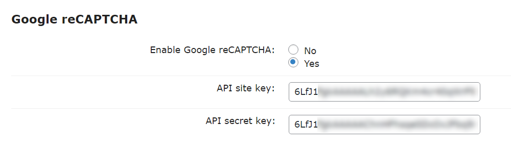 Google reCaptcha settings - Google reCaptcha settings - LMS WordPress Plugin for Courses