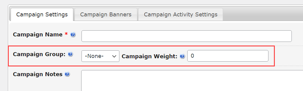 Adding campaign to the group - WordPress Banner Ad Management