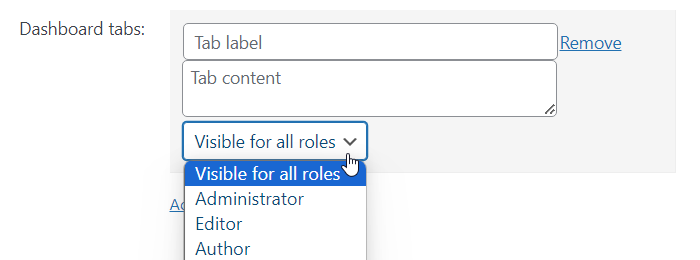 Specifying tab visibility - Tiered Membership