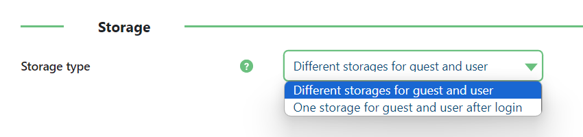 Storage settings - wordpress content restriction