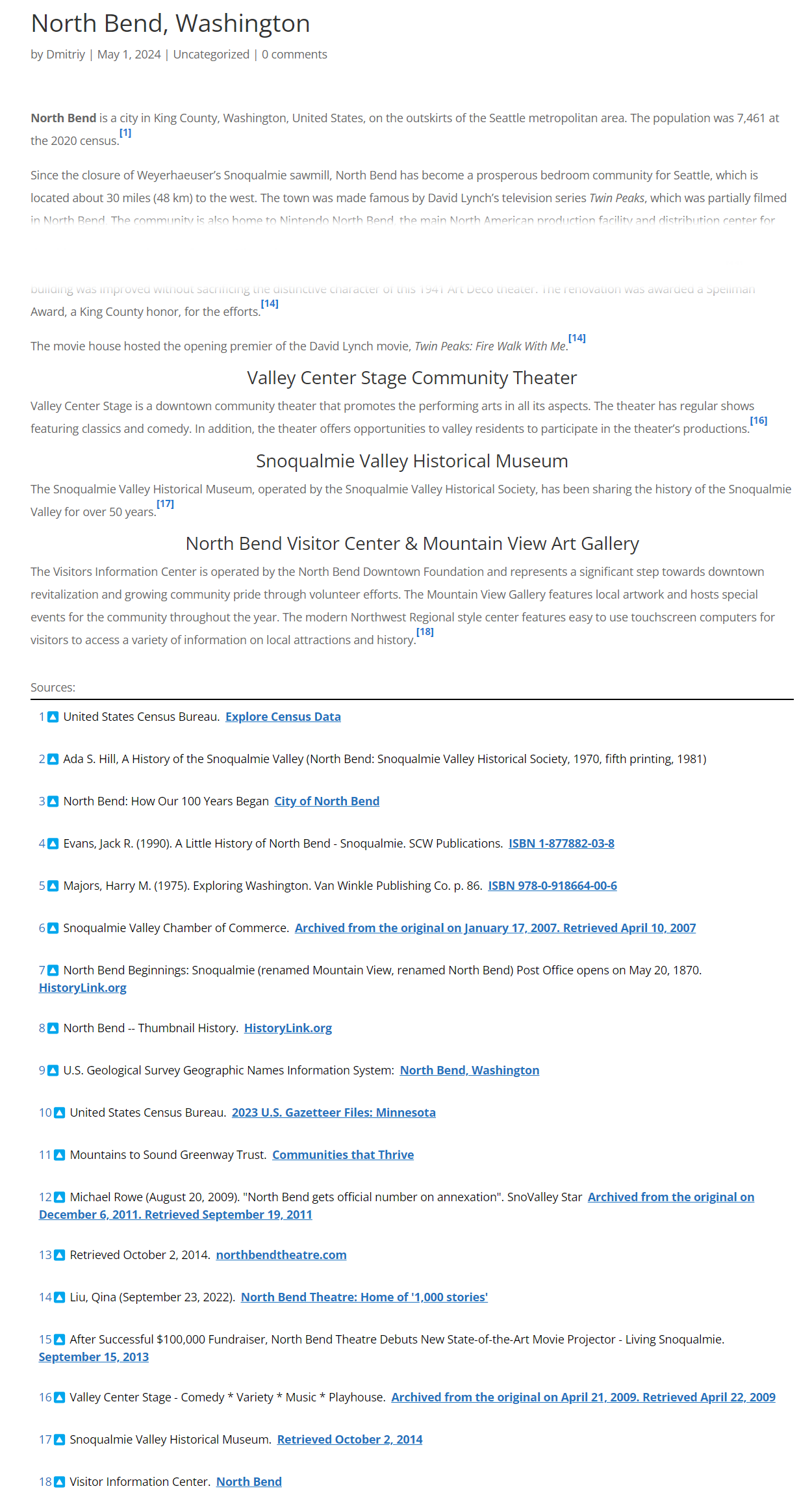 Adding footnote links and a list of sources to the article - WP Footnotes