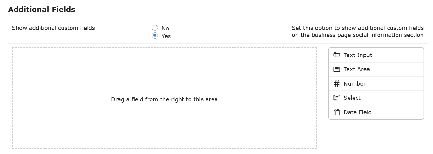 Additional fields builder - WordPress Directory Listing Plugin