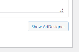 Button for launching AdDesigner tool - Lead Generation Plugin