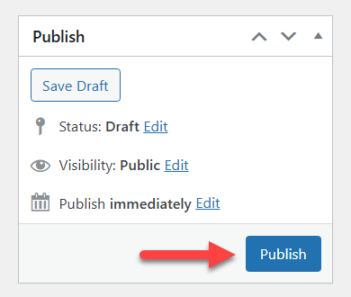 Saving the changes - WordPress Popups