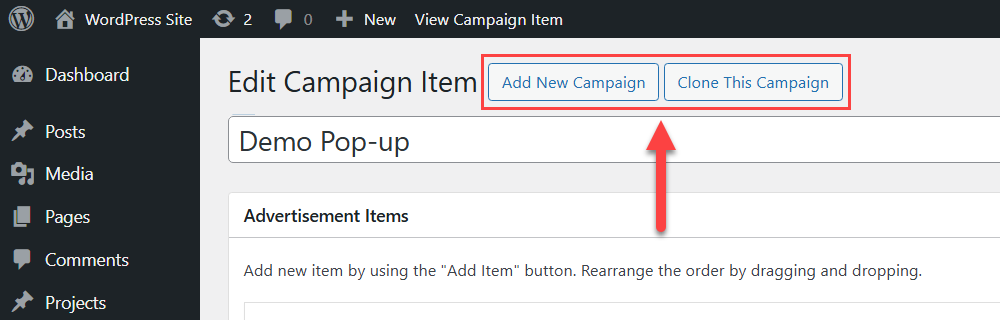 Alternative way to create a popup campaign - Lead Generation Plugin