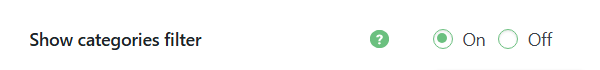 Displaying categories filter - WordPress FAQ Plugin