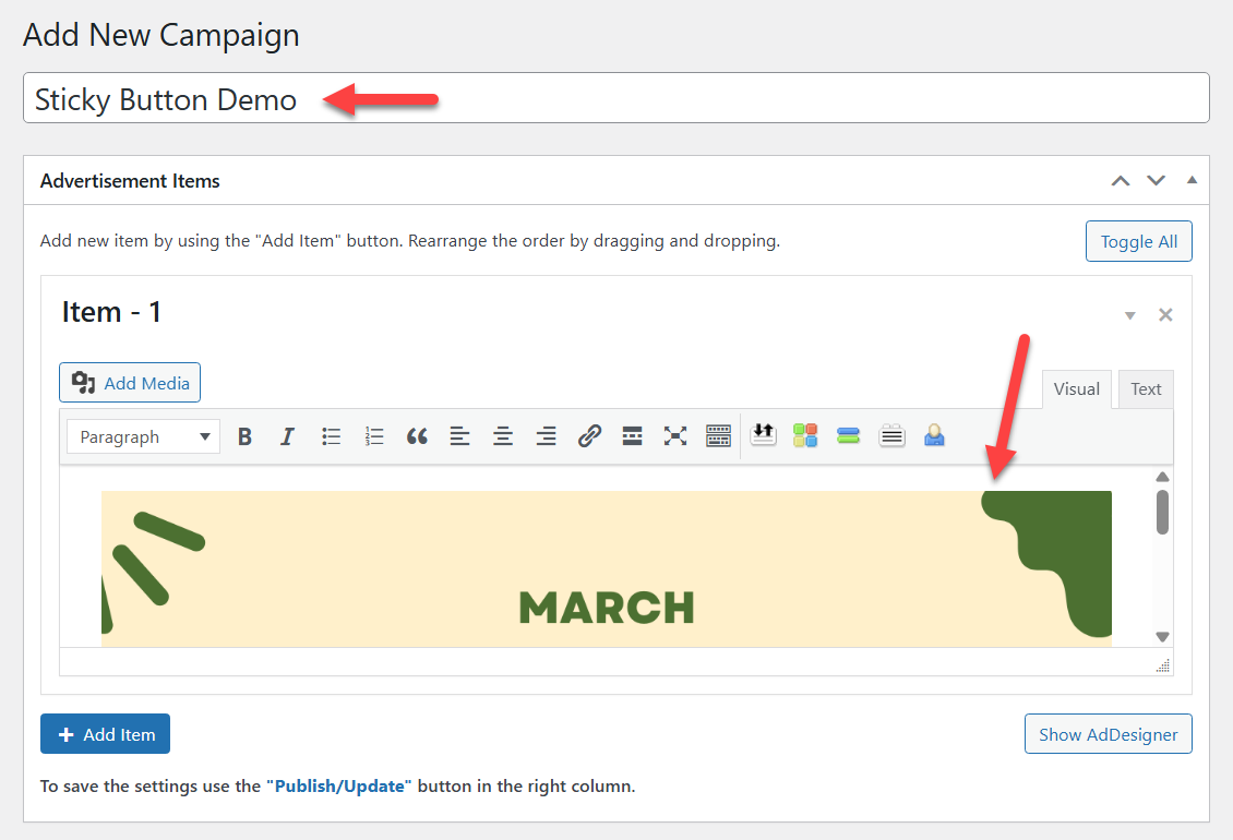 Creating first popup campaign - Popup Campaign Plugin