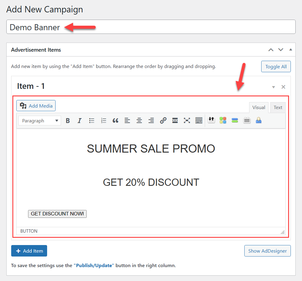 Creating popup campaign - Lead Generation Plugin