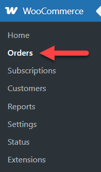 Navigation to WooCommerce orders - WordPress Points Management Plugin