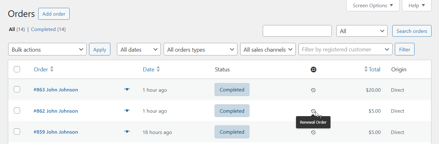WooCommerce orders - WordPress MicroPayments Plugin