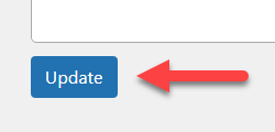Saving the changes - WordPress Restrict Email Domains