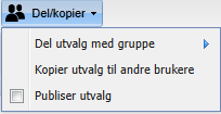 Alternativer for deling av utvalg. Illustrasjon.