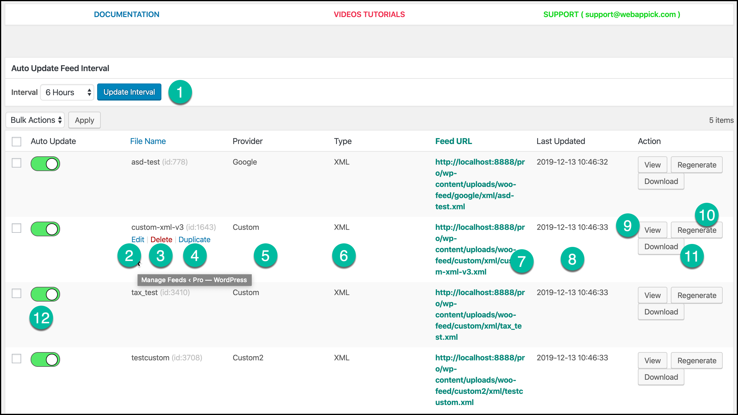 How to manage feeds