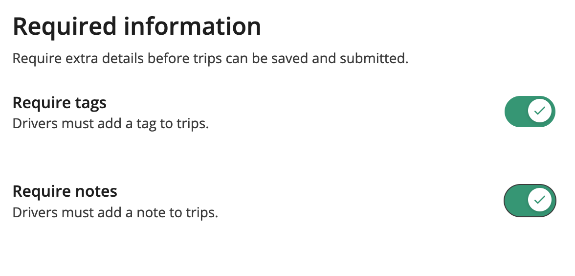 Required information screenshot