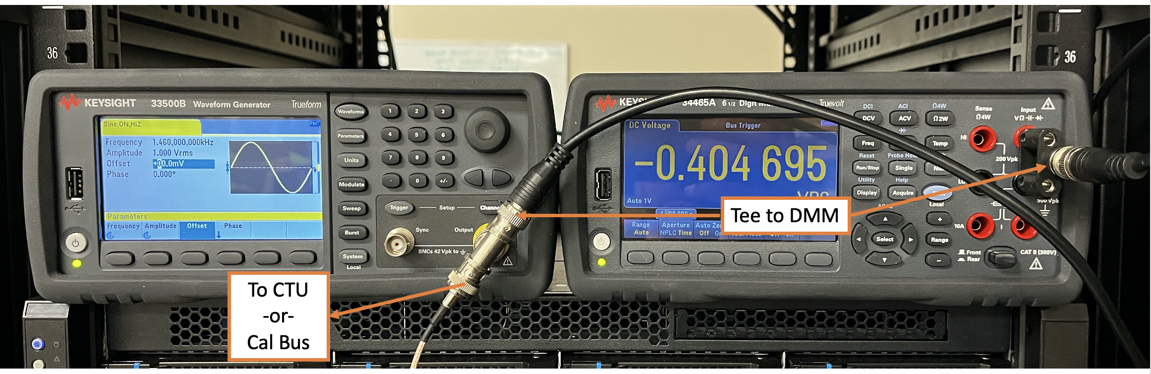 DMM and Sig Gen Setup