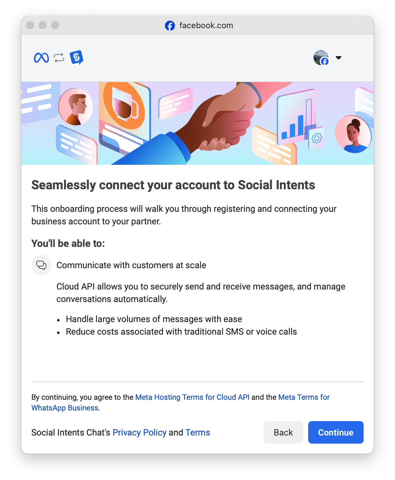 WhatsApp Connect Step 1