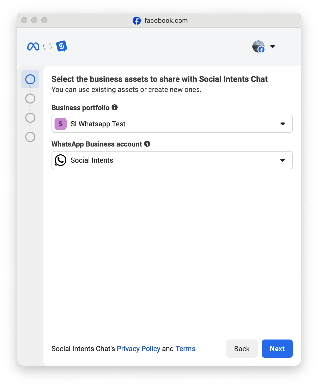 WhatsApp Setup Step 2