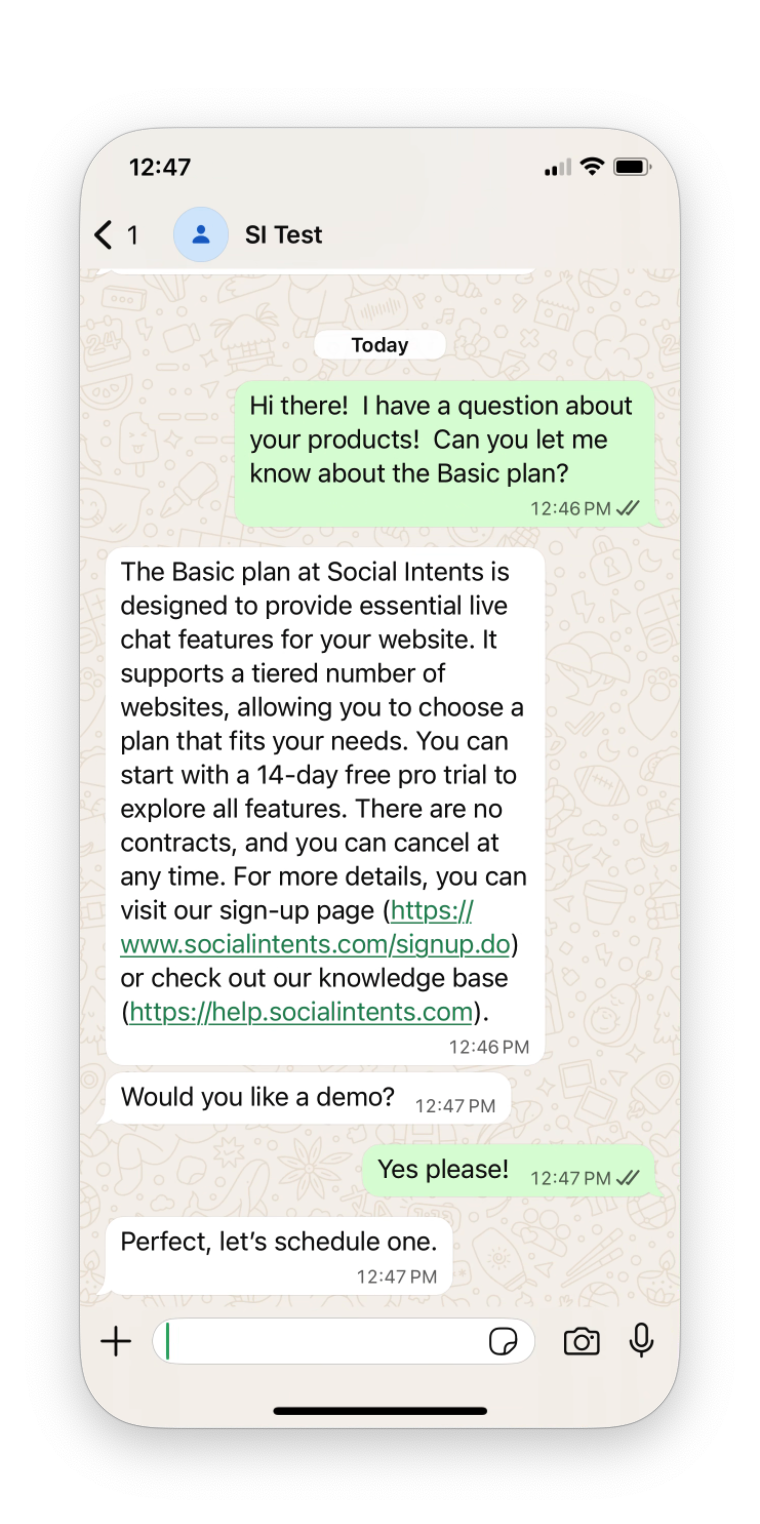 WhatsApp to Slack Example