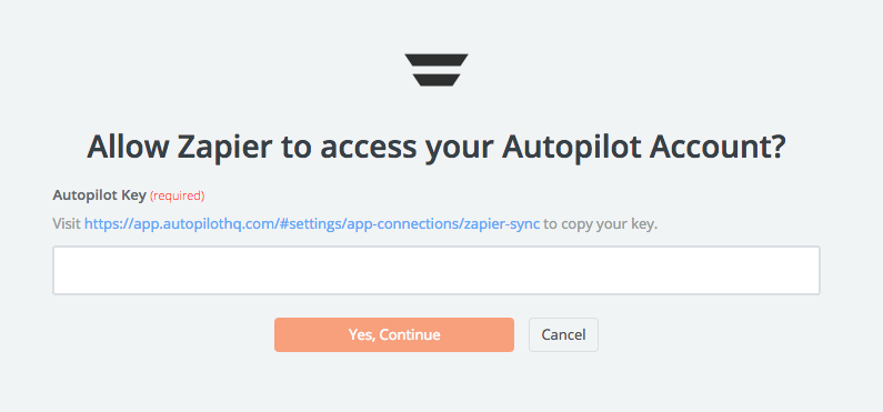 Adding API key to Autopilot