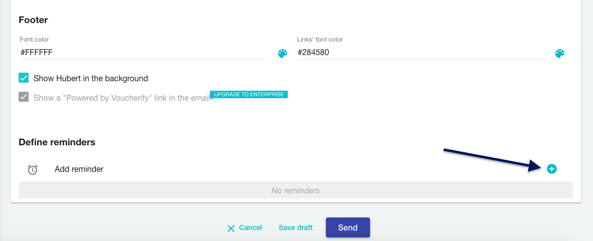 Adding a new reminder