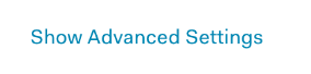 Advanced settings