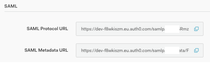 Saml uRL