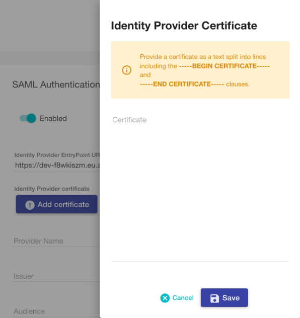 Copy certificate