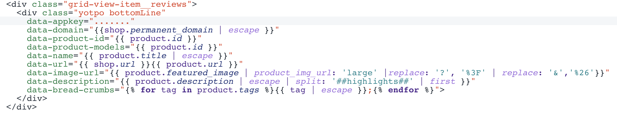 Yotpo integration