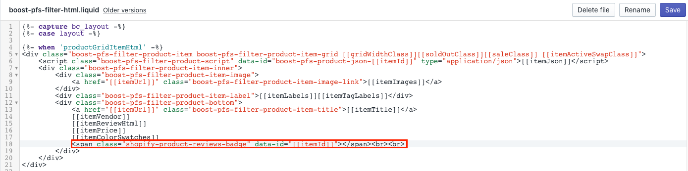 Shopify Product Reviews Integrate