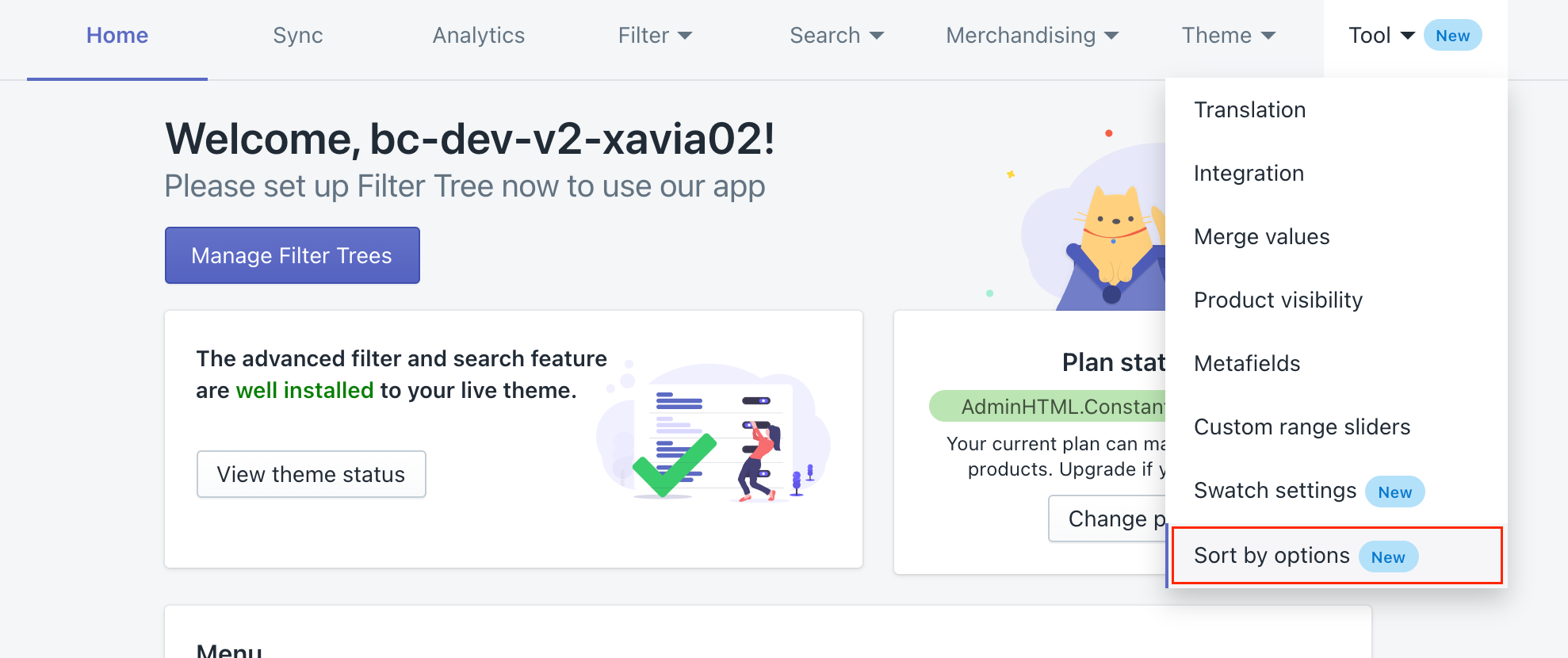 shopify add sort by