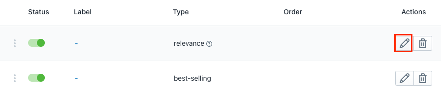 shopify rename sort by